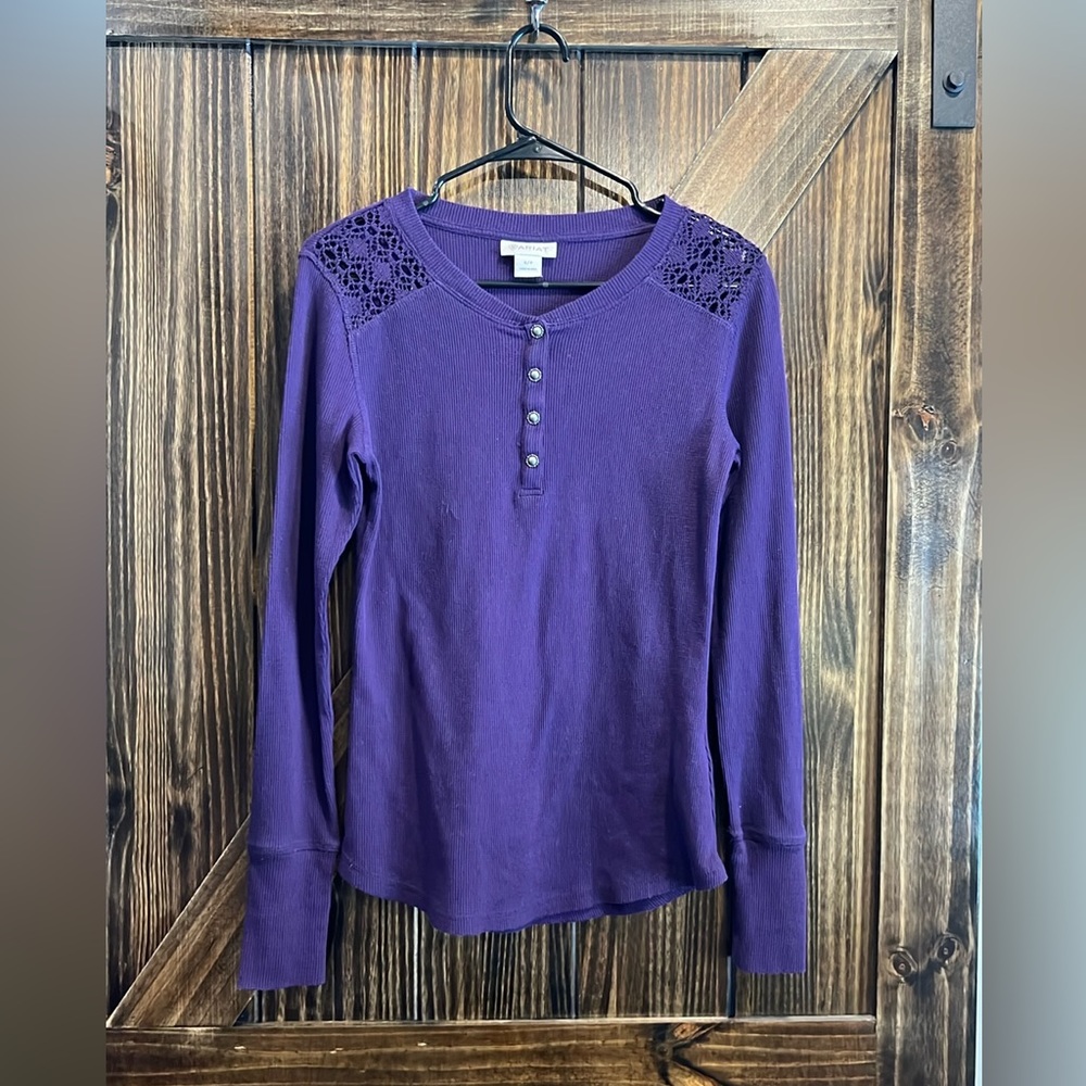 Ariat long sleeve purple shirt size Small